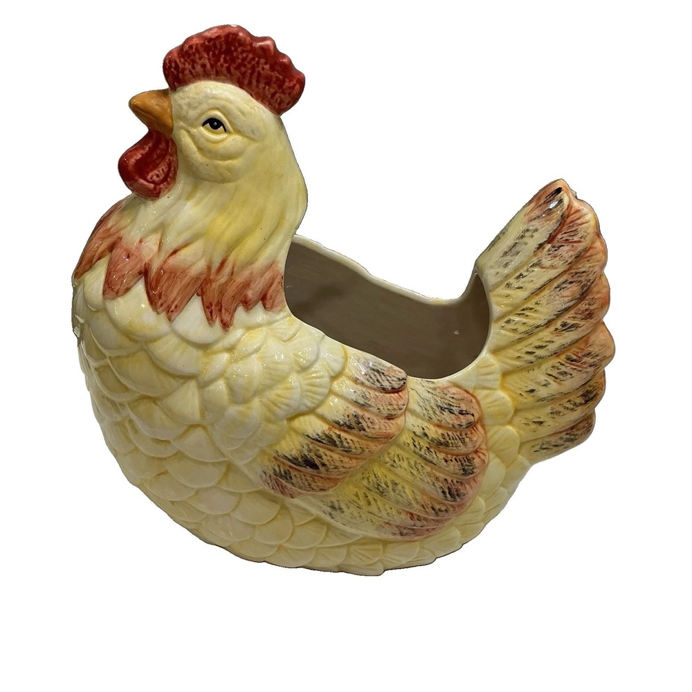 Storyteller Arts Rachael Elizondo Rooster Ceramic Dish Bowl Kitchen Decor Vtg - Picture 3 of 7